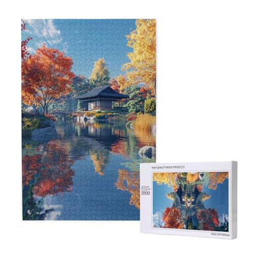 Kabine Puzzle 1000 Teile Erwachsene, DIY See Puzzle Design für Erwachsene und Kinder ab 5 Jahren, HD Farbe Puzzel mit Geschenkbox Verpackung for Wand Zimmer Deko Wohnzimmer, Geschenke für Frauen -5064 von Wjffnzbz