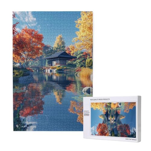 Kabine Puzzle 1000 Teile Erwachsene, DIY See Puzzle Design für Erwachsene und Kinder ab 5 Jahren, HD Farbe Puzzel mit Geschenkbox Verpackung for Wand Zimmer Deko Wohnzimmer, Geschenke für Frauen -5064 von Wjffnzbz