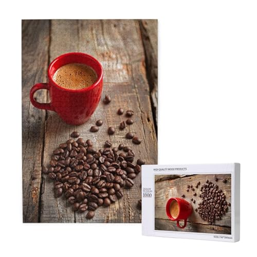 Kaffee Puzzle 1000 Teile Erwachsene, Kaffeebohnen Puzzle Design für Erwachsene und Kinder ab 5 Jahren, Farbe Puzzel mit Geschenkbox Verpackung for Zimmer Deko Wohnzimmer, Geschenke für Frauen -9229 Kaffee Puzzle 1000 Teile Erwachsene, Kaffeebohnen Puzzle Design für Erwachsene und Kinder ab 5 Jahren, Farbe Puzzel mit Geschenkbox Verpackung for Zimmer Deko Wohnzimmer, Geschenke für Frauen -9229 von Wjffnzbz