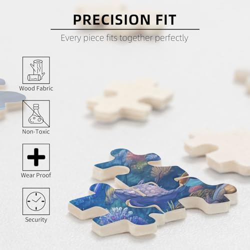 Killerwal Puzzle 1000 Teile Erwachsene, Unterwasserwelt Puzzle Design für Erwachsene und Kinder ab 5 Jahren, Puzzel mit Geschenkbox Verpackung for Zimmer Deko Wohnzimmer, Geschenke für Frauen -7704 von Wjffnzbz