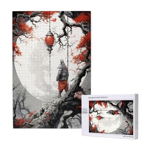 Krieger Puzzle 300 Teile Erwachsene, 5D DIY Mond Puzzle Design für Erwachsene und Kinder ab 5 Jahren, HD Farbe Puzzel mit Geschenkbox Verpackung for Zimmer Deko Wohnzimmer, Geschenke für Frauen -5387 von Wjffnzbz