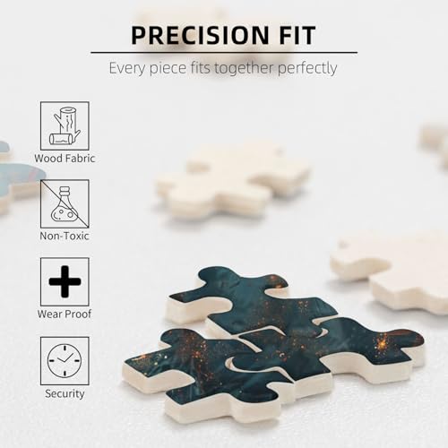 Lotus Puzzle 500 Teile Erwachsene, DIY Fisch Puzzle Design für Erwachsene und Kinder ab 5 Jahren, HD Farbe Puzzel mit Geschenkbox Verpackung for Wand Zimmer Deko Wohnzimmer, Geschenke für Frauen -7983 von Wjffnzbz