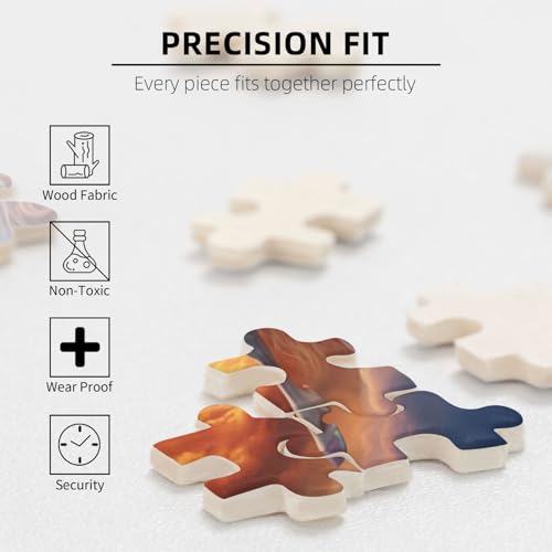 Pferd Puzzle 300 Teile Erwachsene, 5D DIY Flügel Puzzle Design für Erwachsene und Kinder ab 5 Jahren, HD Farbe Puzzel mit Geschenkbox Verpackung for Zimmer Deko Wohnzimmer, Geschenke für Frauen -6957 von Wjffnzbz