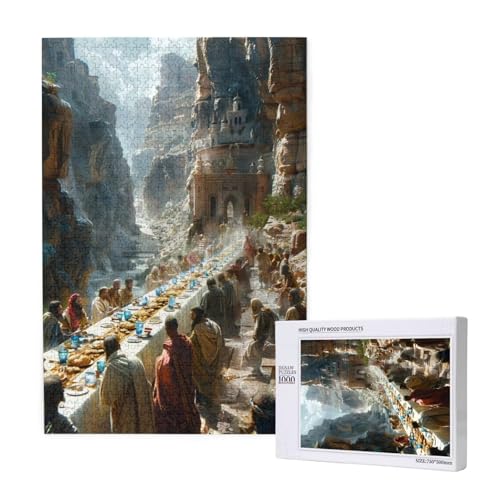 Schlucht Puzzle 300 Teile Erwachsene, Abendessen Puzzle Design für Erwachsene und Kinder ab 5 Jahren, HD Farbe Puzzel mit Geschenkbox Verpackung for Zimmer Deko Wohnzimmer, Geschenke für Frauen -7377 von Wjffnzbz