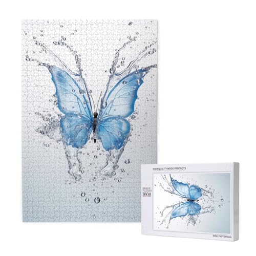 Schmetterling Puzzle 300 Teile Erwachsene, Kunst Puzzle Design für Erwachsene und Kinder ab 5 Jahren, HD Farbe Puzzel mit Geschenkbox Verpackung for Zimmer Deko Wohnzimmer, Geschenke für Frauen -5962 von Wjffnzbz