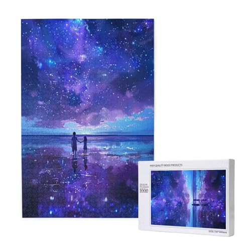 Sternenhimmel Puzzle 1500 Teile Erwachsene, Kind Puzzle Design für Erwachsene und Kinder ab 5 Jahren, HD Farbe Puzzel mit Geschenkbox Verpackung for Zimmer Deko Wohnzimmer, Geschenke für Frauen -5880 von Wjffnzbz