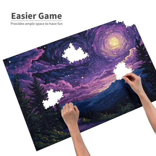 Sternenhimmel Puzzle 300 Teile Erwachsene, Abstrakt Puzzle Design für Erwachsene und Kinder ab 5 Jahren, Farbe Puzzel mit Geschenkbox Verpackung for Zimmer Deko Wohnzimmer, Geschenke für Frauen -2332 von Wjffnzbz