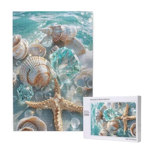 Strand Puzzle 300 Teile Erwachsene, 5D DIY Hülse Puzzle Design für Erwachsene und Kinder ab 5 Jahren, HD Farbe Puzzel mit Geschenkbox Verpackung for Zimmer Deko Wohnzimmer, Geschenke für Frauen -8527 von Wjffnzbz