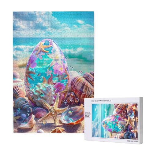 Strand Puzzle 300 Teile Erwachsene, 5D DIY Juwel Puzzle Design für Erwachsene und Kinder ab 5 Jahren, HD Farbe Puzzel mit Geschenkbox Verpackung for Zimmer Deko Wohnzimmer, Geschenke für Frauen -9417 von Wjffnzbz