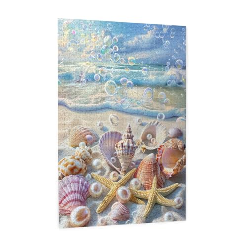 Strand Puzzle 300 Teile Erwachsene, 5D DIY Perle Puzzle Design für Erwachsene und Kinder ab 5 Jahren, HD Farbe Puzzel mit Geschenkbox Verpackung for Zimmer Deko Wohnzimmer, Geschenke für Frauen -6267 von Wjffnzbz