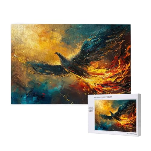 Suzaku Puzzle 1500 Teile Erwachsene, DIY Fantasie Puzzle Design für Erwachsene und Kinder ab 5 Jahren, HD Farbe Puzzel mit Geschenkbox Verpackung for Zimmer Deko Wohnzimmer, Geschenke für Frauen -90 von Wjffnzbz