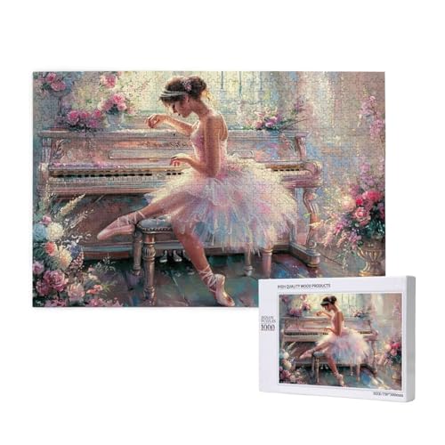 Tänzer Puzzle 1000 Teile Erwachsene, DIY Klavier Puzzle Design für Erwachsene und Kinder ab 5 Jahren, HD Farbe Puzzel mit Geschenkbox Verpackung for Zimmer Deko Wohnzimmer, Geschenke für Frauen -689 Tänzer Puzzle 1000 Teile Erwachsene, DIY Klavier Puzzle Design für Erwachsene und Kinder ab 5 Jahren, HD Farbe Puzzel mit Geschenkbox Verpackung for Zimmer Deko Wohnzimmer, Geschenke für Frauen -689 von Wjffnzbz