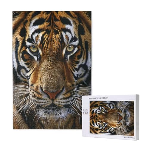 Tiger Puzzle 300 Teile Erwachsene, DIY Tier Puzzle Design für Erwachsene und Kinder ab 5 Jahren, HD Farbe Puzzel mit Geschenkbox Verpackung for Wand Zimmer Deko Wohnzimmer, Geschenke für Frauen -8322 von Wjffnzbz