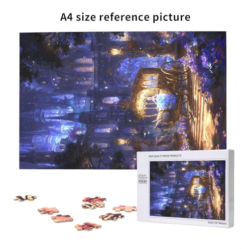 Wagen Puzzle 300 Teile Erwachsene, 5D DIY Festung Puzzle Design für Erwachsene und Kinder ab 5 Jahren, HD Farbe Puzzel mit Geschenkbox Verpackung for Zimmer Deko Wohnzimmer, Geschenke für Frauen -7507 von Wjffnzbz