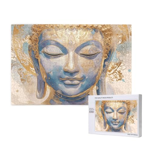 Zen Puzzle 1000 Teile Erwachsene, 5D DIY Glauben Puzzle Design für Erwachsene und Kinder ab 5 Jahren, HD Farbe Puzzel mit Geschenkbox Verpackung for Zimmer Deko Wohnzimmer, Geschenke für Frauen -499 von Wjffnzbz