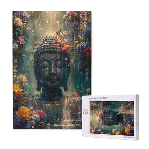 Zen Puzzle 500 Teile Erwachsene, DIY Blume Puzzle Design für Erwachsene und Kinder ab 5 Jahren, HD Farbe Puzzel mit Geschenkbox Verpackung for Wand Zimmer Deko Wohnzimmer, Geschenke für Frauen -7838 von Wjffnzbz