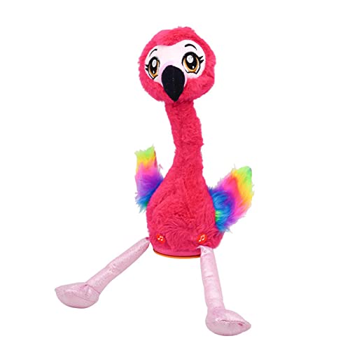 Flamingo Singt Und Tanzt Gefüllt Für Wiederholen Sie was Sie Gesagt Haben Und Senden Sie Farbige Aus. Spielzeug USB Ladebatterie von Wjsdsg