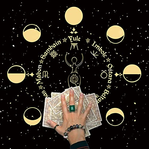 Wjsdsg 60x60cm Tarot Karte Tischdecke Flanell Geometrische Figur Divination Tuch Brettspiel Oracles Karte Pad Runes Unterstützung von Wjsdsg