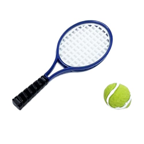 Wjsdsg Tragbares Tinying Tennis Spielset Wohnaccessoire Für Puppenhäuser Kleine Schläger Und Bastelbedarf Dekoration Maßstab 1:12 von Wjsdsg