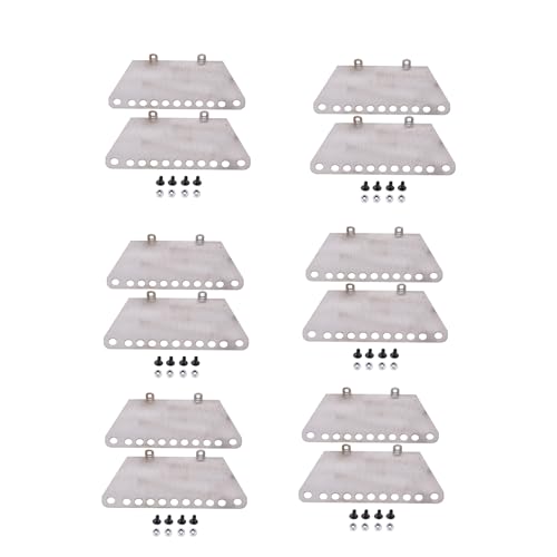 Wlauqueta 12 x Pedalseitenplattenschieber aus Metall für MN D90 D91 D99S MN99S 1/12 Zubehörteile Upgrade für RC Auto von Wlauqueta