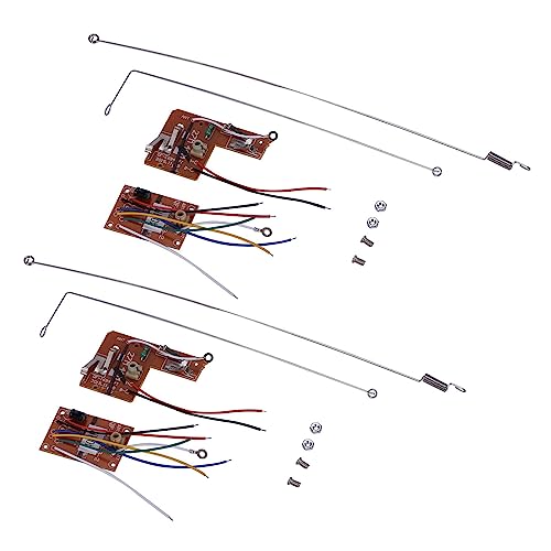 Wlauqueta 2 Sets 4 CH 40 MHz Fernsender und Empfänger Rat mit Antenne für DIY RC Auto Roboter Fernbedienung Spielzeug Teile von Wlauqueta