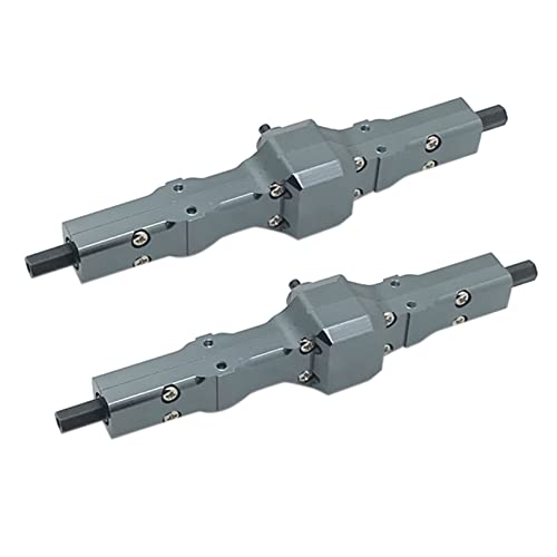 Wlauqueta 2 x Hinterachse komplett aus Metall mit Getriebe für D12 SKZUKI Carry 1/10 RC Zubehör für Autoersatzteile von Wlauqueta