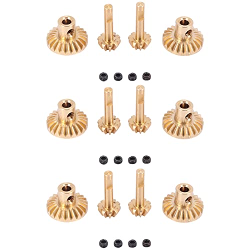Wlauqueta 3 x Zubehör zum Aufrüsten von Zahnrädern für Achse und Hinterachse, aus Messing, für Teile B24 B36 C14 C24 MN D90 D99 MN99S von Wlauqueta