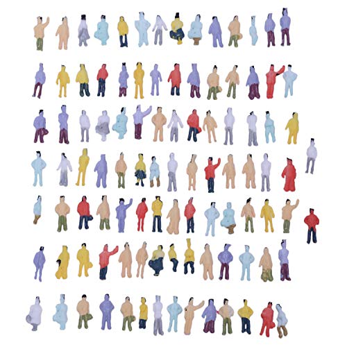 Wlauqueta Neue 100 Stueck gemalt Modellbahn Menschen Zahlen (1:150) von Wlauqueta
