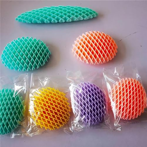 1/4 Wurm Fidget Spielzeug Sensorisches Stressabbau Twisty Fidget Wurm Spielzeug Lustiges ADHS-Fidget-Spielzeug Trainieren des Handgelenks Erweiterbarer Fidget-Ball von Wlikmjg