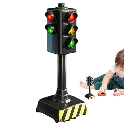 Wlikmjg Ampelspielzeug für Kinder,Verkehrsschilder für Kinder - LED-Zebrastreifensignal mit Licht und Ton | Ampelmodell, pädagogische Sicherheits-Verkehrsanzeige für Kinder, und Mädchen von Wlikmjg