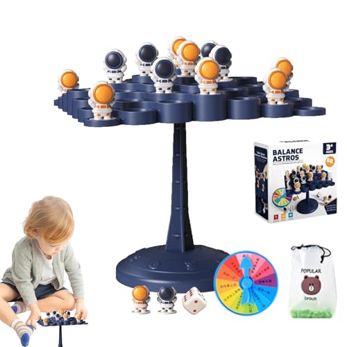 Wlikmjg Balance-Baumspiel – Spielzeug zum Zählen von Astronauten mit ausgeglichenem Baum | Gesellschaftsspiel für zwei Spieler für Familientreffen Weihnachten Halloween von Wlikmjg