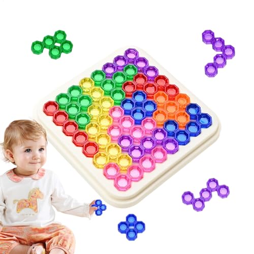 Wlikmjg Brain Puzzle-Brettspiele, Brain Puzzle-Spielzeug für Kinder,Bunte Puzzles Einzigartige Puzzles - Lernspielzeug für Kinder, Puzzlespiele, Lernspiele, Rätselbrett für Kinder und Erwachsene von Wlikmjg