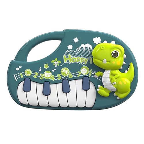 Wlikmjg Dinosaurierklavier, Klaviertastatur, Dinosaurierklavier, für Musikspielzeug, interaktiv, tragbar, niedlich, für Kleinkinder von 6 bis 24 Monaten von Wlikmjg