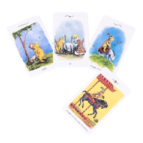 Wlikmjg Divination Tools Oracle-Karte,Weisheit des Bären-Tarot, Wisdom of Bear Tarot-Tischkartenspiel, Wahrsagekarte, Aufschlussreiches Spiel-Tarot Für Wahrsagerei 81 Stück, von Wlikmjg