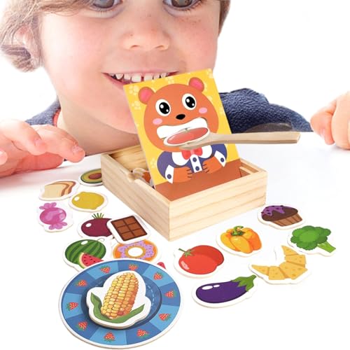 Wlikmjg Essspielzeug | Holzspielzeug Für er Ab 3 Jahren - Futter-Set Rollenspiel Lernspielzeug Für Kinder & er Wlikmjg Essspielzeug | Holzspielzeug Für er Ab 3 Jahren - Futter-Set Rollenspiel Lernspielzeug Für Kinder & er von Wlikmjg