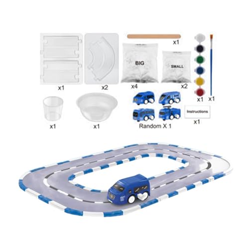 Wlikmjg Gleis-Malspielzeug,Gleis-Malspielzeug | Malset Track Play Set - Leicht zusammenzubauendes Gleis- und Lernschienen-Set für Kinder, Mädchen, Weihnachten, Geburtstag von Wlikmjg