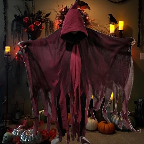 Wlikmjg Halloween Vampir Kostüm Erwachsene Satin Umhang Halloween Kostüm Renaissance Umhang Mit Kapuze Cosplay Cape Kostüme Für Erwachsene Halloween Karneval Hexe Vampir Ritter Unisex- Gr. Large von Wlikmjg