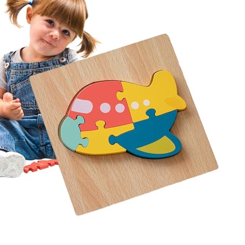 Wlikmjg Holzpuzzles für Kleinkinder,Puzzles für Kleinkinder - Tierische 3D-Puzzles - -Spielzeug für Mädchen und im Alter von 1 bis 3 Jahren, Puzzle-Lernen, pädagogische Weihnachts- und von Wlikmjg