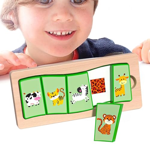 Wlikmjg Kinder-Matching-Spiel,Matching-Puzzle-Brett,Reise-Puzzlebrett für Kinder - Interaktives lustiges passendes Puzzle-Spielzeug, Puzzlespiel-Lernspielzeug für und Mädchen ab 3 Jahren von Wlikmjg