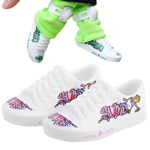 Wlikmjg Mini-Finger-Schuhe,Mini-Finger-Skateboard-Schuhe | Finger Toys Skateboard-Schuhe,Mini-Sneaker, Schreibtischspielzeug, Puppenschuhe, Finger-Scooter-Schuhe, kleines Spielzeug für von Wlikmjg