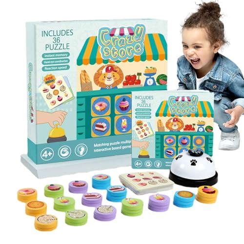 Wlikmjg Passendes -Spiel für Kinder, Kleinkind-Bäckerei-Matching-Spiel-Puzzle - Farbsensorisches Lernspielzeug-Brettspiel,Interaktive, lustige, Wiederverwendbare, passende Puzzles für und Mädchen im von Wlikmjg