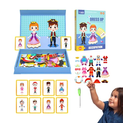 Wlikmjg Puzzles für Kinder, Magnettafel-Puzzles - Magnetisches Puzzle-Brettspielzeug für Mädchen - Lustiges Puzzle-Spielzeug, magnetisches Puzzle-Spielzeug für Zuhause, Schule, Reisen von Wlikmjg