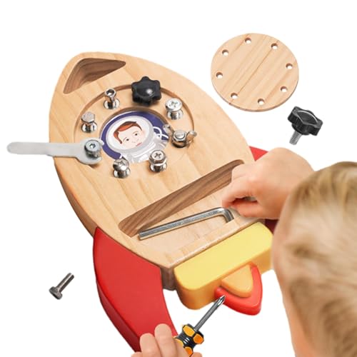 Wlikmjg -Schraubendreher-Brett-Set, -Schraubendreher-Brett für Kinder,Schrauben- und Muttern--Set für - , Kinder-Schraubendreher-Spielzeug, lustiges hölzernes Vorschul-Lernspielzeug von Wlikmjg