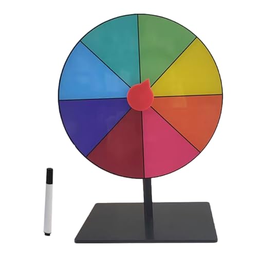 Tabletop Preis Plattentable Löschen Wiederverwendbares Fortunes Wheel Fortunes Party Turn Plate Wheel Prize Spinnings Spiel Enduring von Woedpez