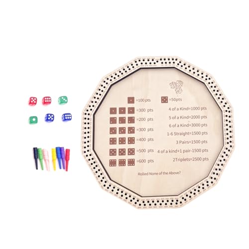 Tragbares Holz-Spieltablett, Übung, Geduld, Crap-Out-Würfel, Punktebrett für Board-Aktivitäten-Enthusiasten, Reisegröße, Würfelbox Tragbares Holz-Spieltablett, Übung, Geduld, Crap-Out-Würfel, Punktebrett für Board-Aktivitäten-Enthusiasten, Reisegröße, Würfelbox von Woedpez