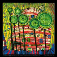 Hundertwasser Puzzle mit Grußkarte von Wörner Verlag GmbH