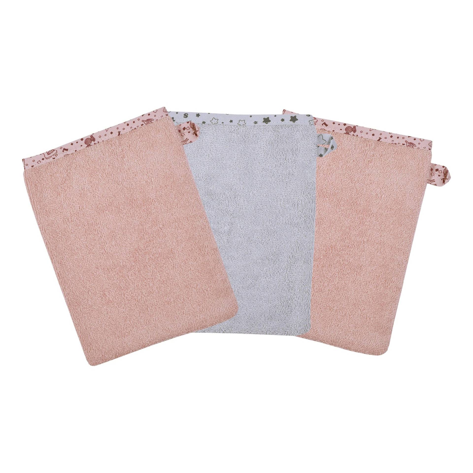 Wörner 3er-Pack Waschlappen 15x21 cm rosa von Wörner