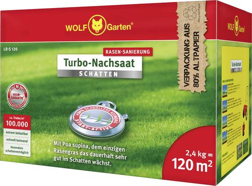 WOLF-Garten 3826647 Turbo-Nachsaat Schatten LR S 120 1St. von Wolf-Garten