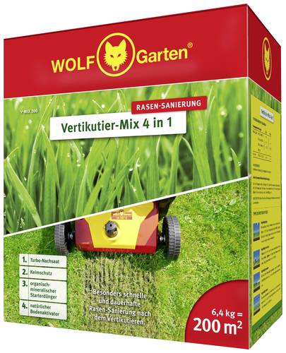 WOLF-Garten 3851630 Rasenreparatur Vertikutier-Mix V-Mix 200 6.4kg von Wolf-Garten