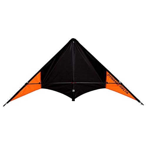 Wolkenstürmer Dynamic Delta Speed Powerdrachen neon Orange Zweileiner Lenkdrachen Carbongestänge von Wolkenstürmer